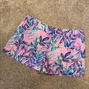 Floral Pink and Blue Women's Shorts